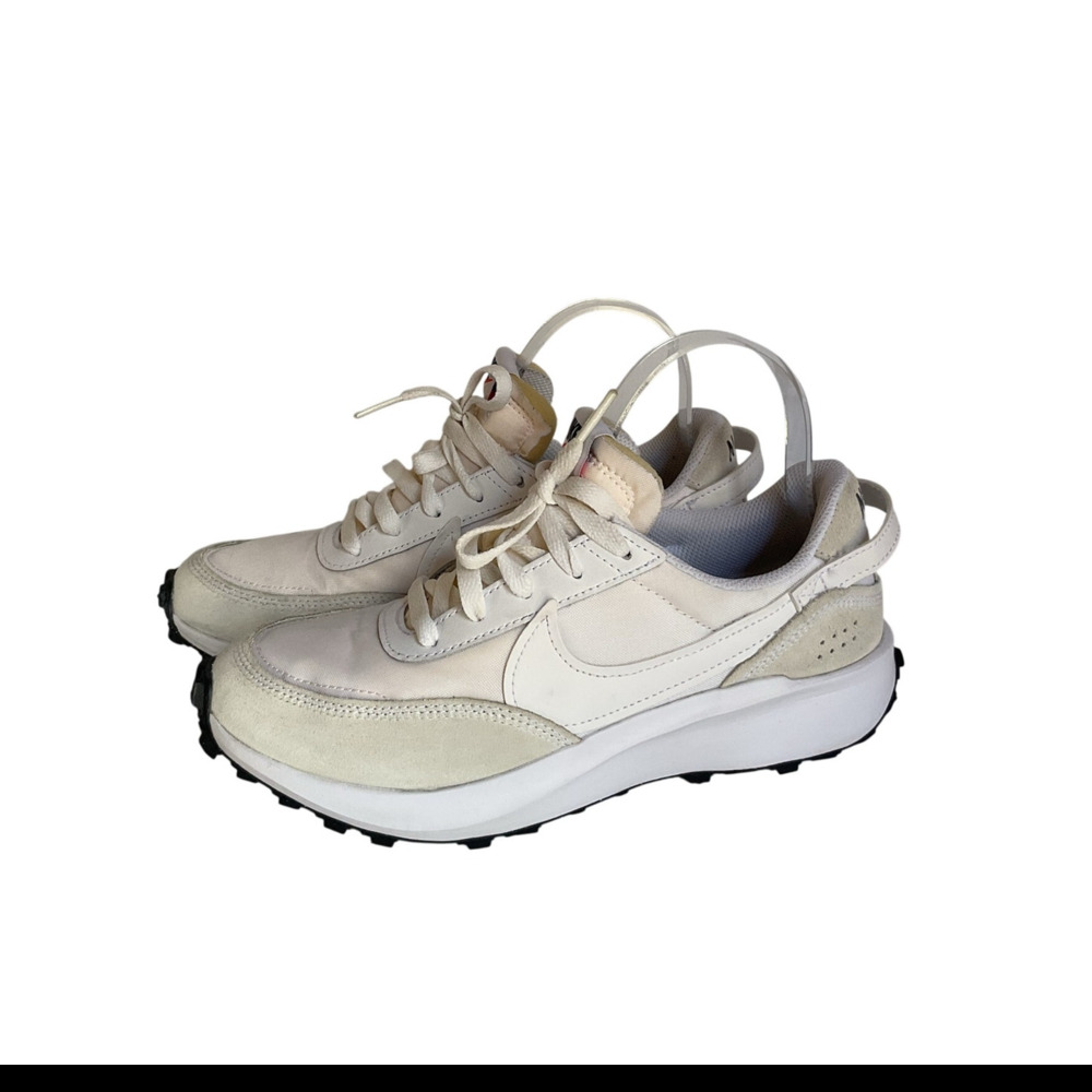 Nike Waffle Debut Women’s Sneakers Size 6.5 Beige Pink Gray Retro Running Shoes